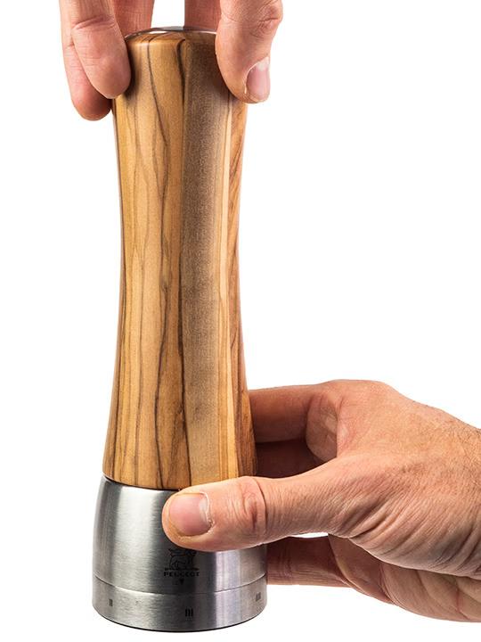 Mlýnek na sůl Madras Zirlion, 16 cm, olivové dřevo / nerez