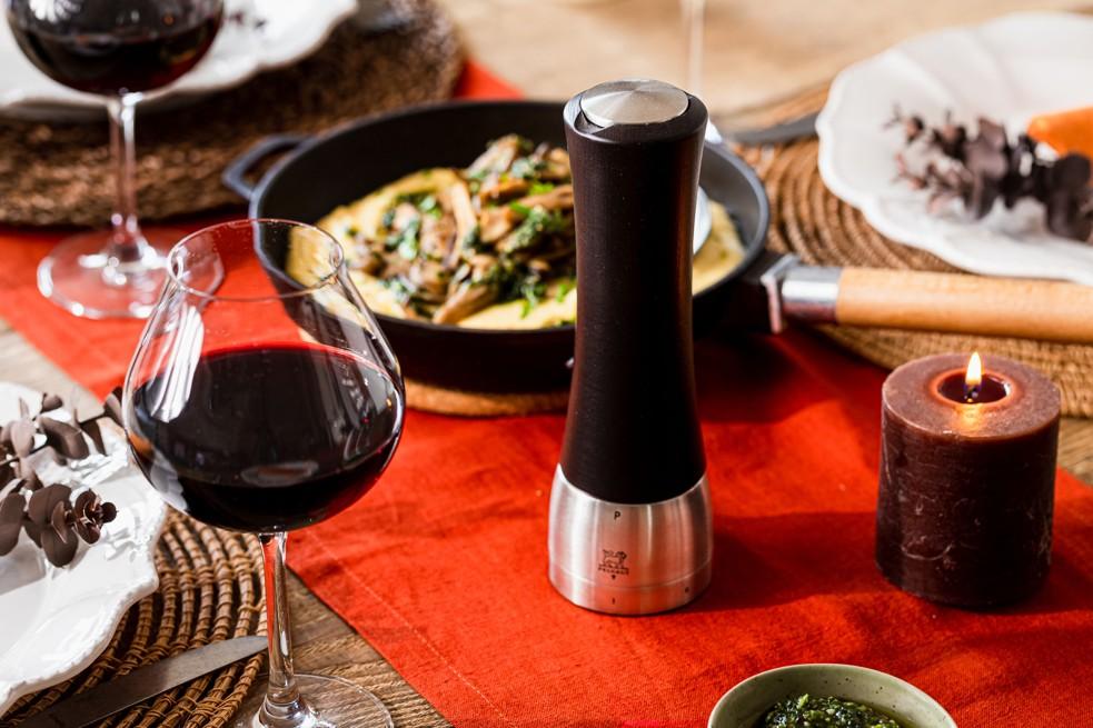 Mlýnek na sůl Madras Zirlion, 16 cm, čokoládový / nerez