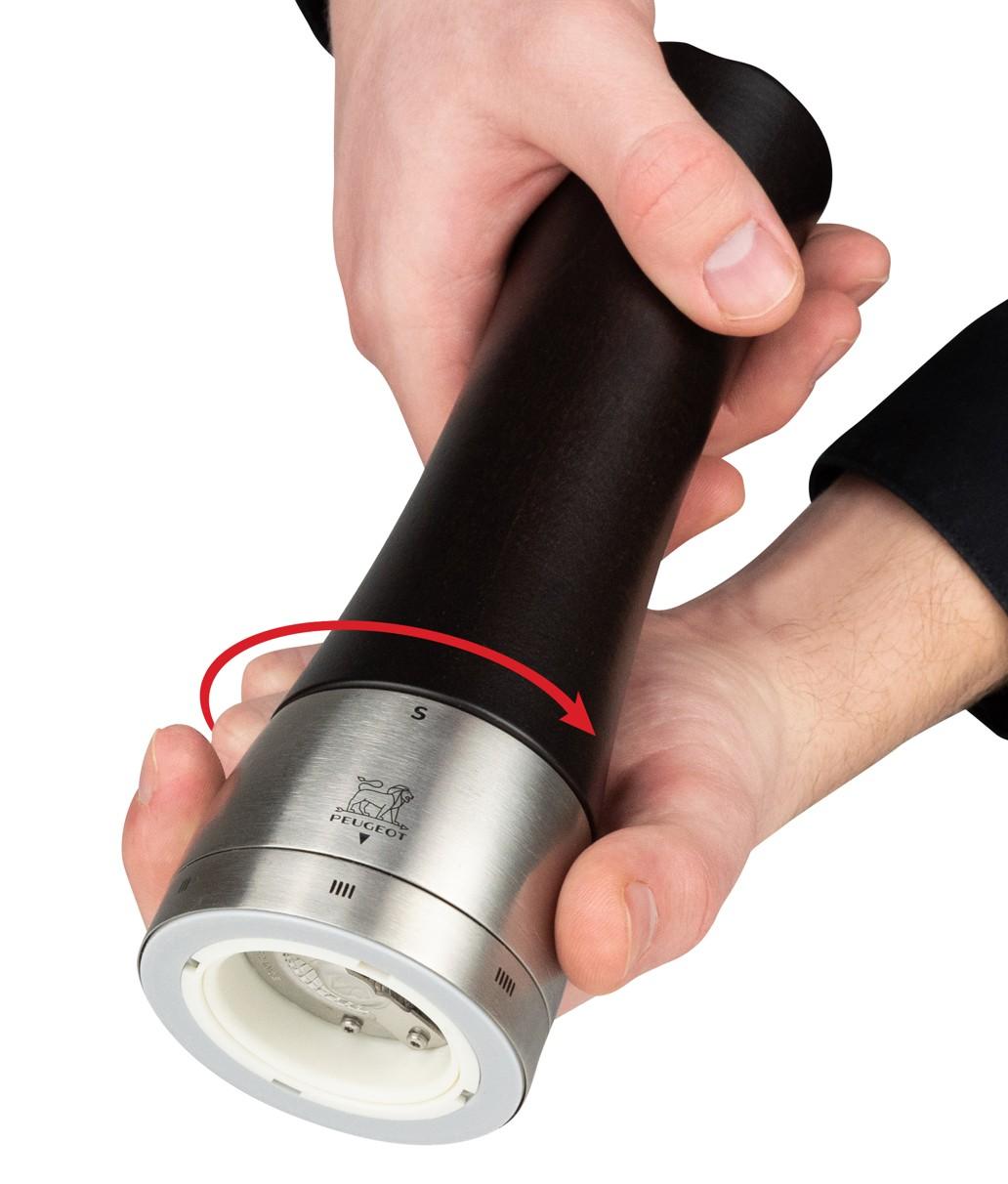 Mlýnek na sůl Madras Zirlion, 16 cm, čokoládový / nerez