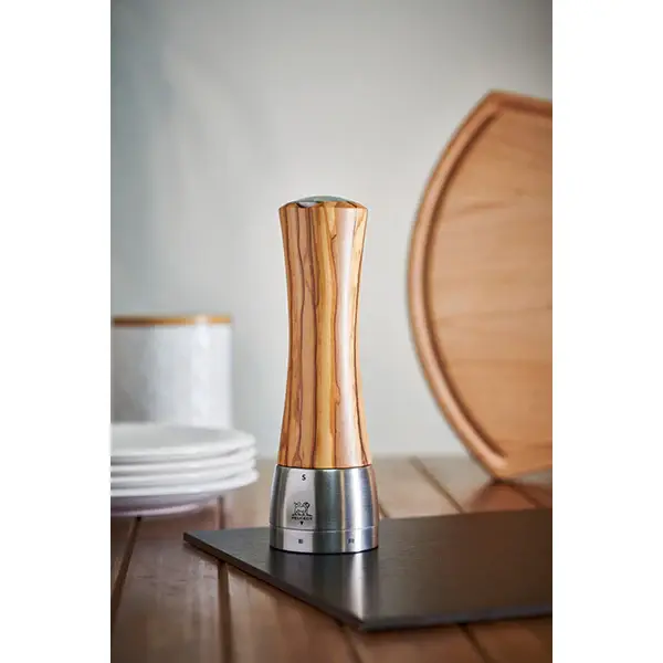 Mlýnek na sůl Madras Zirlion, 21 cm, olivové dřevo / nerez