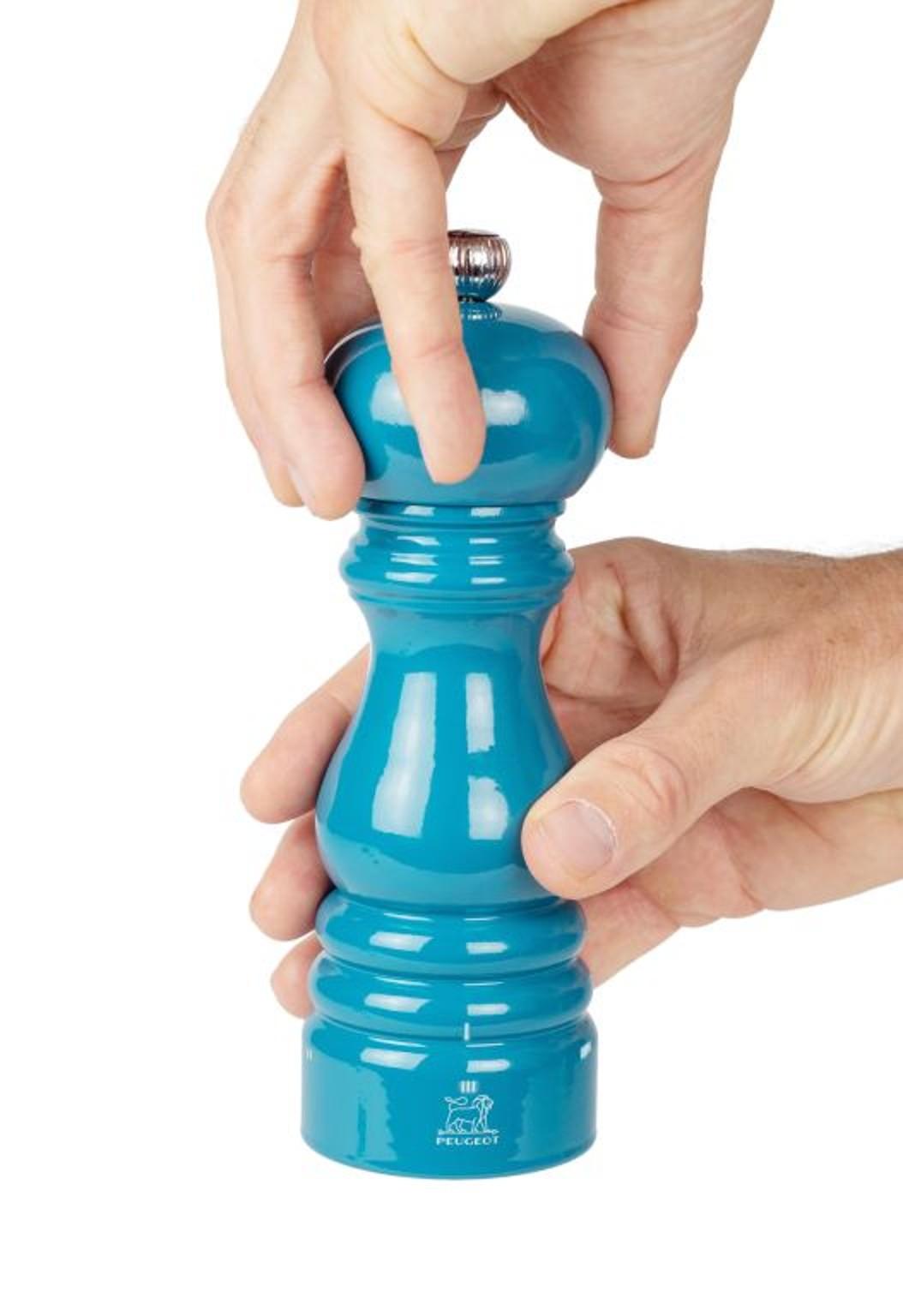 Dřevěný mlýnek ParisRama na sůl u’Select Zirlion, 18 cm, modrá