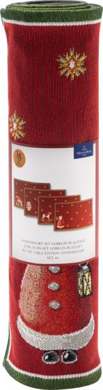 Sada vánočních gobelínových prostírání Toy’s Delight, 4 ks