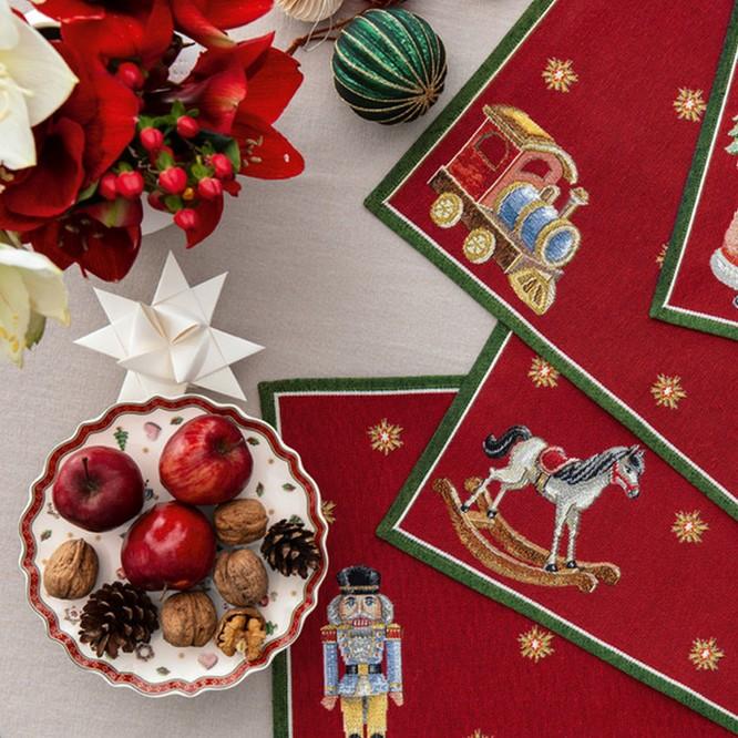 Sada vánočních gobelínových prostírání Toy’s Delight, 4 ks