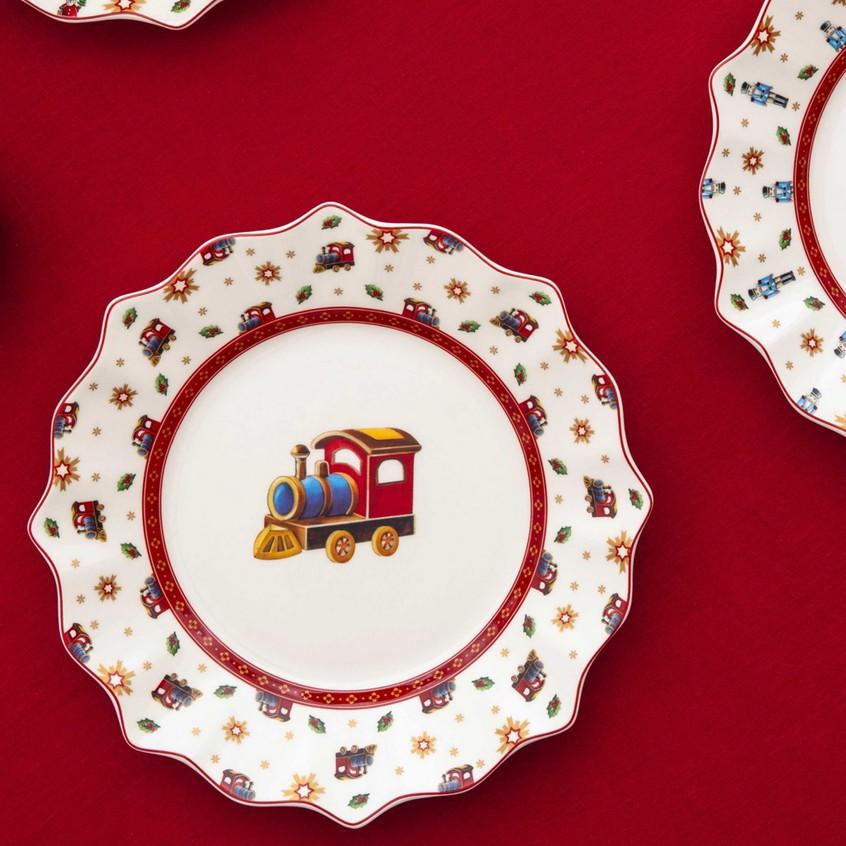 Sada vánočního porcelánu Toy’s Delight, Lokomotiva, 6 ks