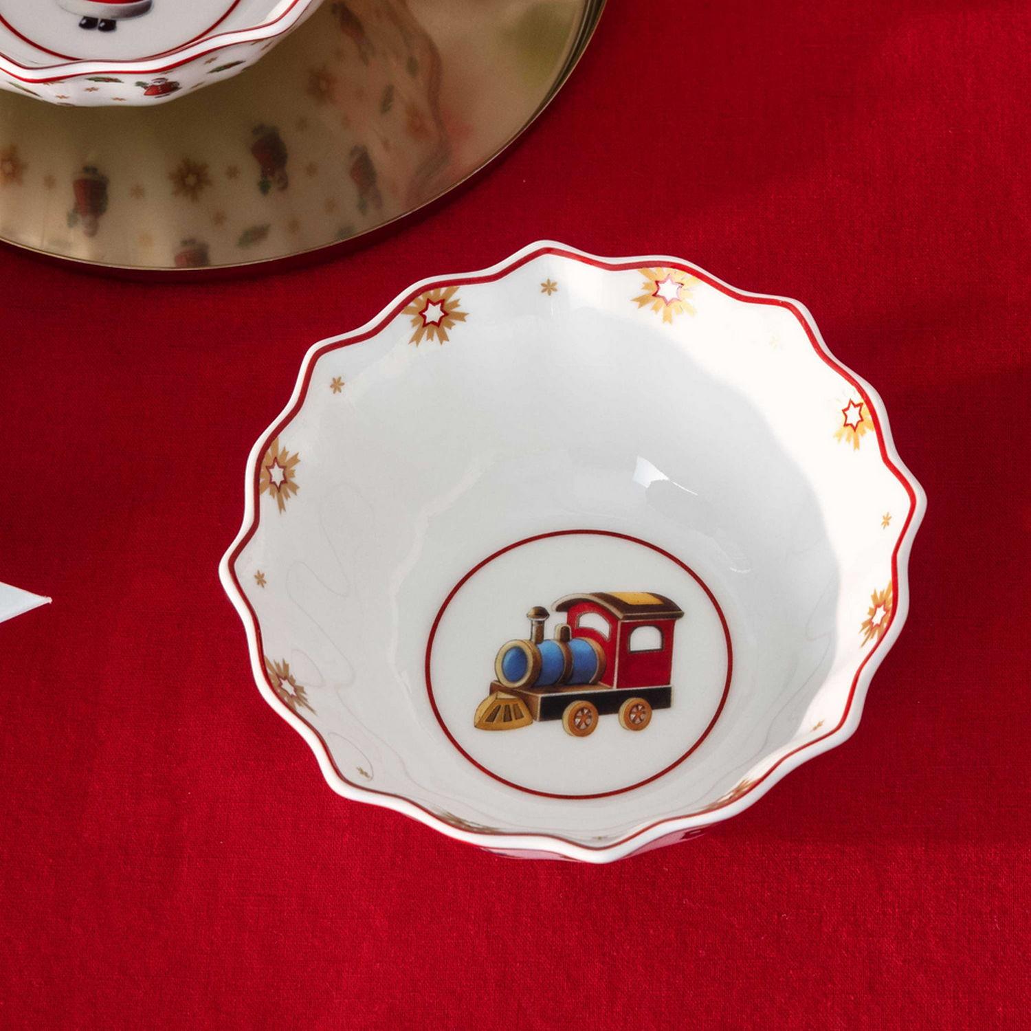 Sada vánočního porcelánu Toy’s Delight, Lokomotiva, 6 ks