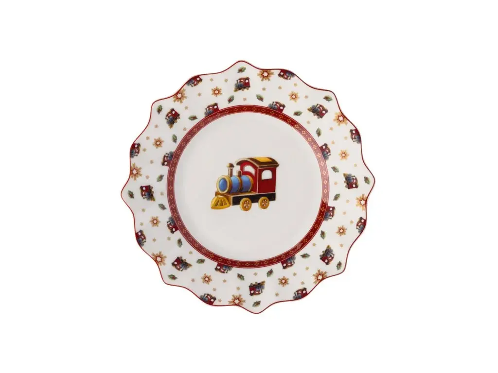 Sada vánočního porcelánu Toy’s Delight, Lokomotiva, 6 ks