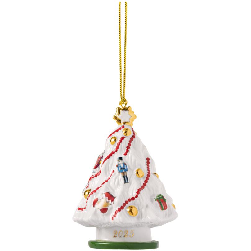 Závěsná porcelánová ozdoba Christmas Classics 2025, Stromeček, 9,8 cm