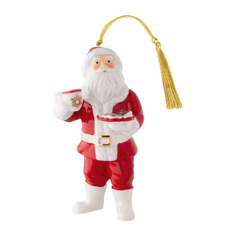 Závěsná porcelánová ozdoba Christmas Classics 2025, Santa, 11 cm