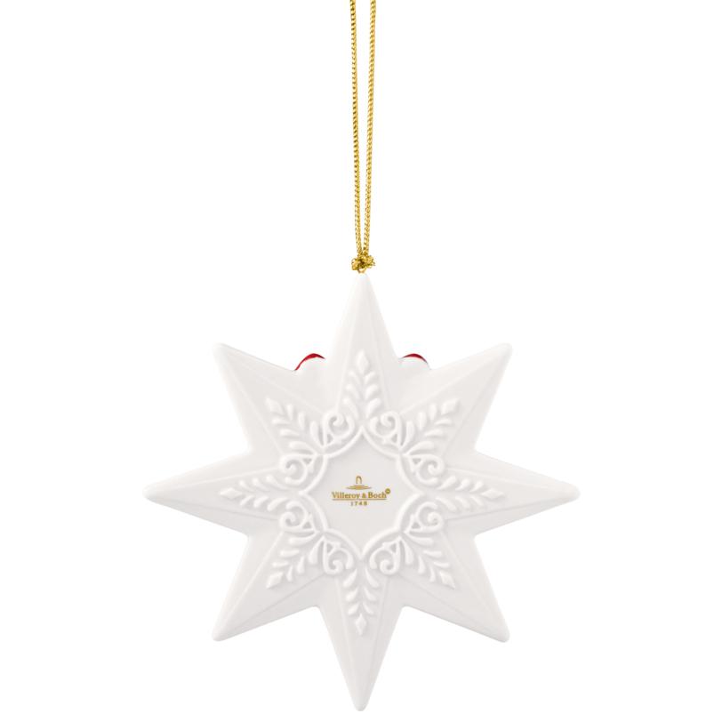 Závěsná porcelánová ozdoba Christmas Classics 2025, Hvězda, 11,5 cm