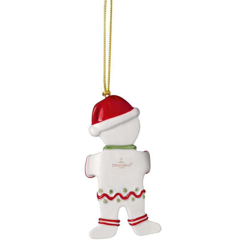 Závěsná porcelánová ozdoba Christmas Classics 2025, Perníček, 11 cm