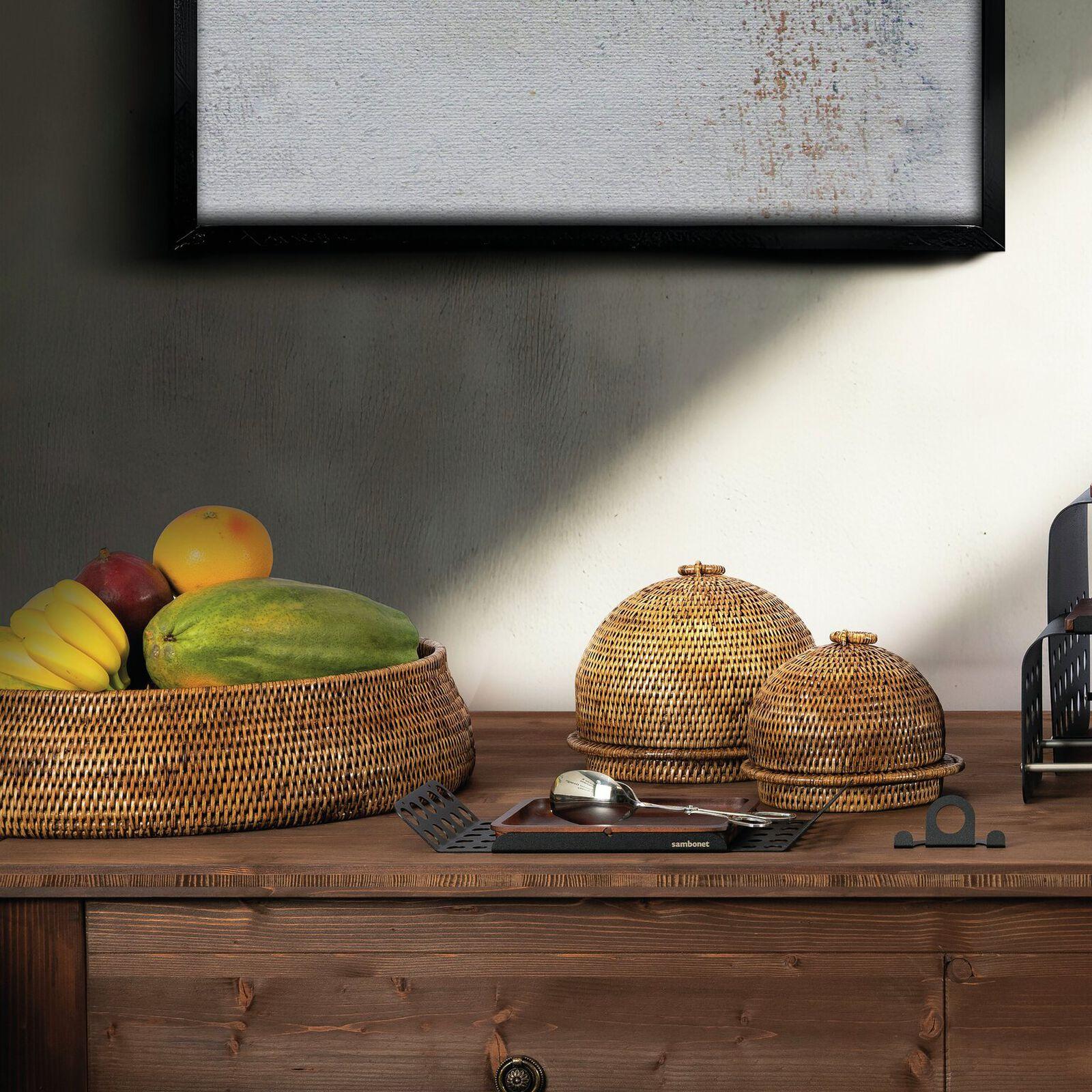 Ratanová mísa, kolekce Radici, Ø 51,5 cm, medově hnědá