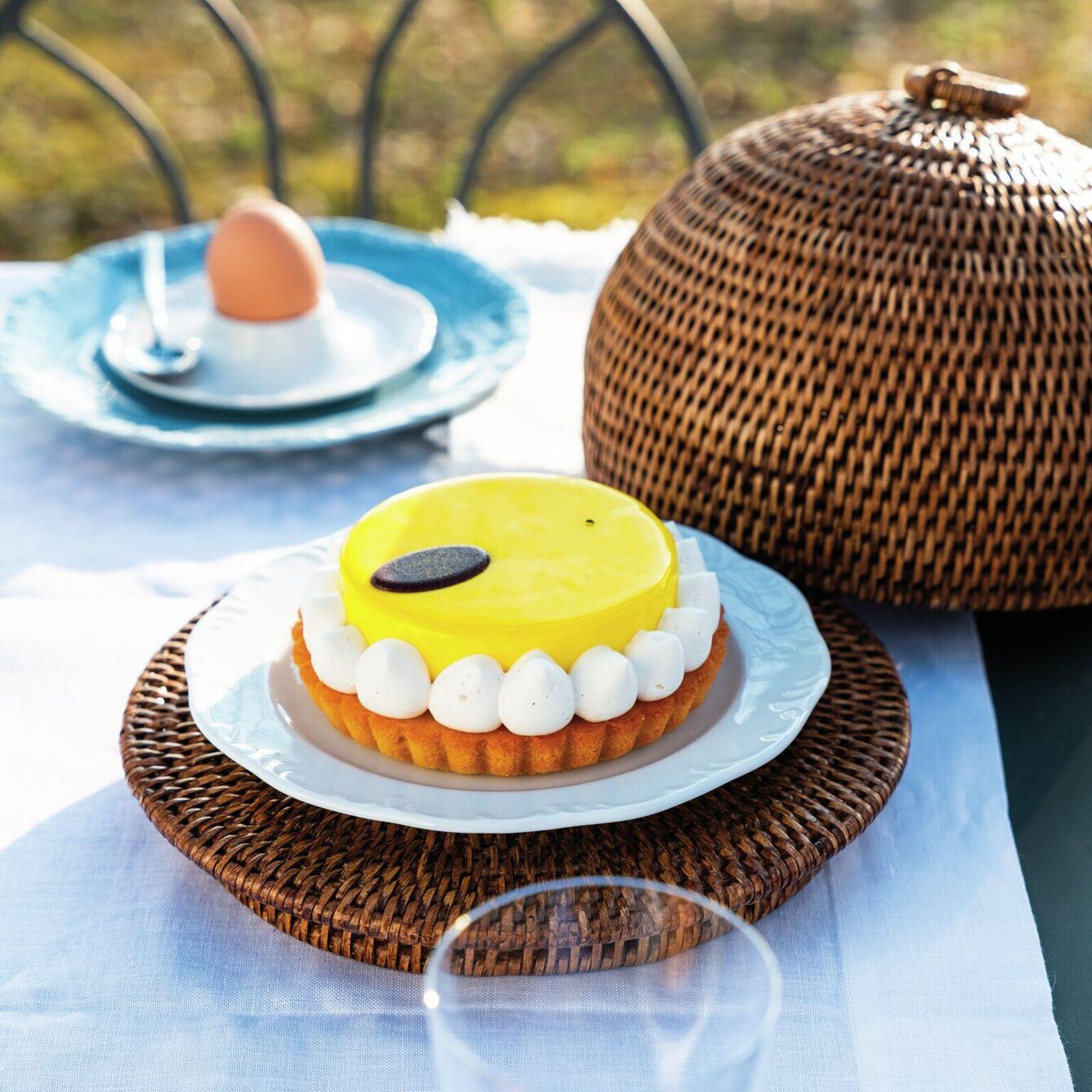 Ratanový podnos na koláč, kolekce Radici, Ø 33,5 cm, medově hnědá