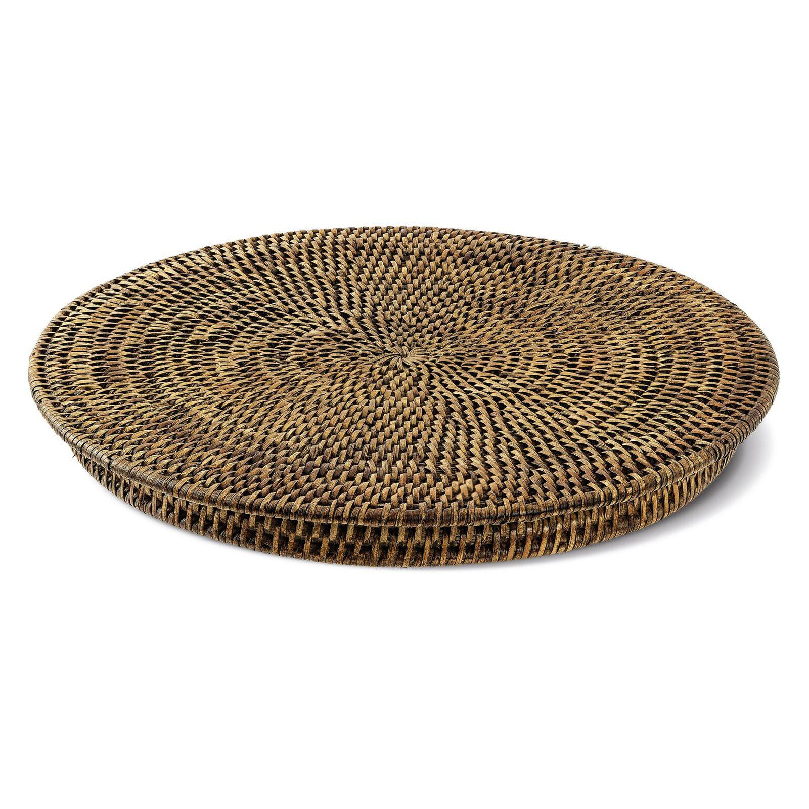 Ratanový podnos na koláč, kolekce Radici, Ø 33,5 cm, medově hnědá