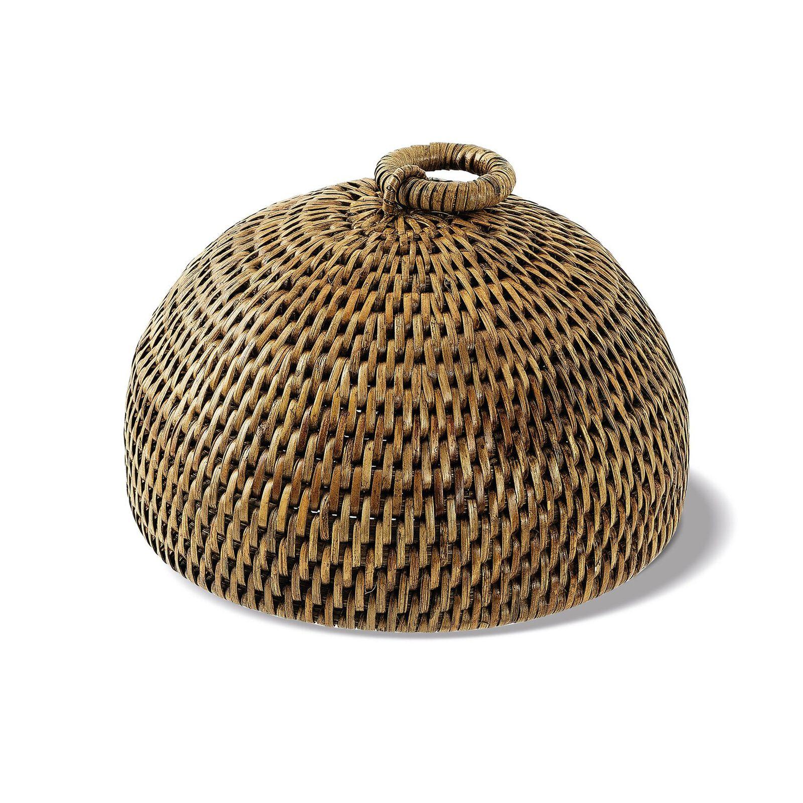 Ratanový poklop, kolekce Radici, Ø 17 cm, medově hnědá