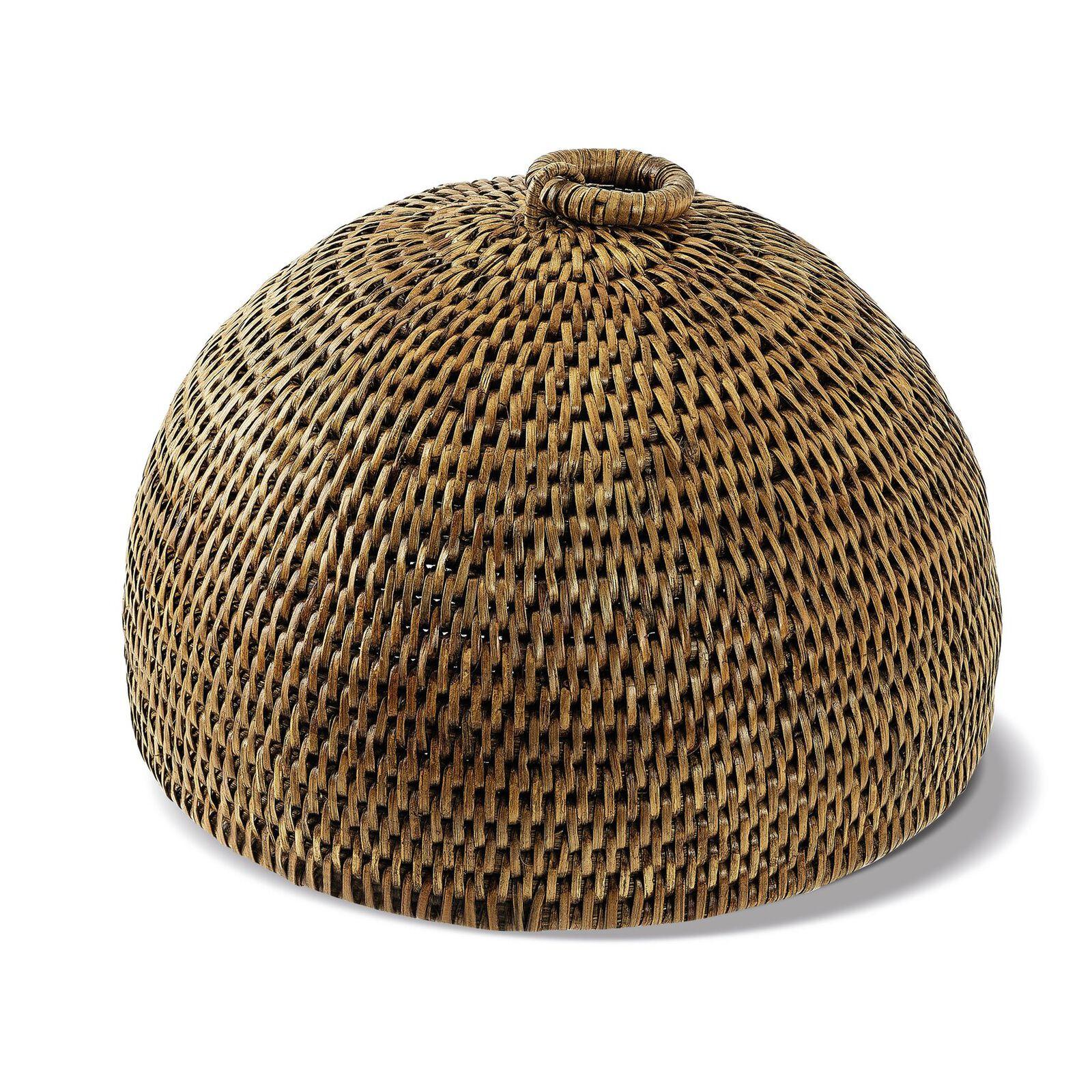 Ratanový poklop, kolekce Radici, Ø 21,5 cm, medově hnědá