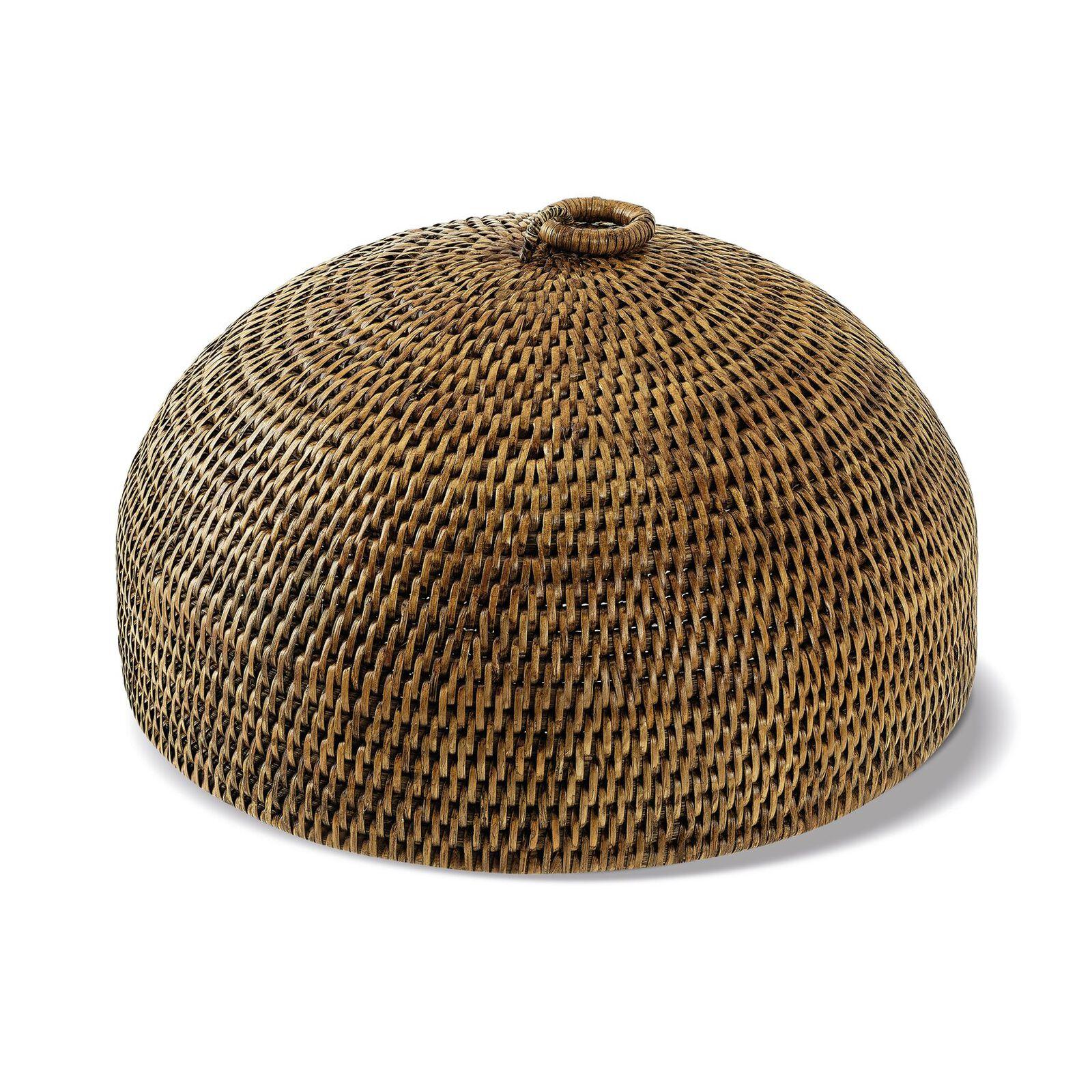 Ratanový poklop, kolekce Radici, Ø 31 cm, medově hnědá