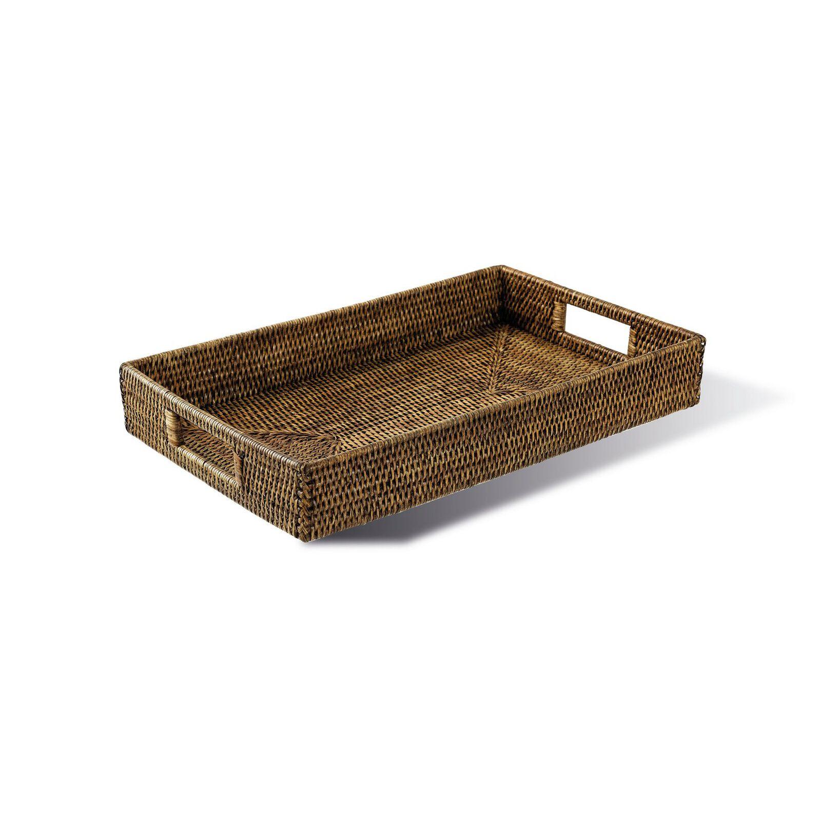 Ratanový servírovací podnos, kolekce Radici, 53 x 32,5 cm, medově hnědá