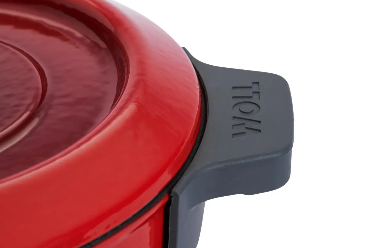 Litinový hrnec s poklicí, Iron, Ø 20 cm / 2,8 l , červená