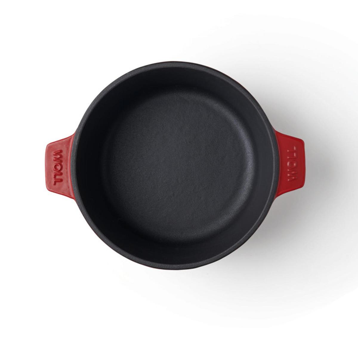 Litinový hrnec s poklicí, Iron, Ø 20 cm / 2,8 l , červená