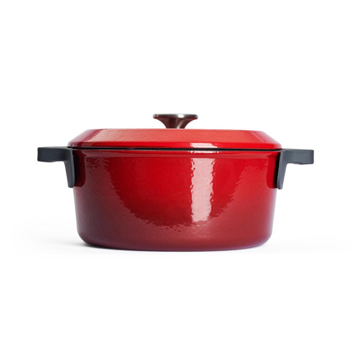 Litinový hrnec s poklicí, Iron, Ø 24 cm / 4,2 l, modrá