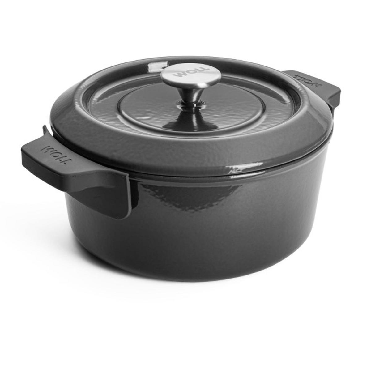 Litinový hrnec s poklicí, Iron, Ø 24 cm / 4,2 l, modrá