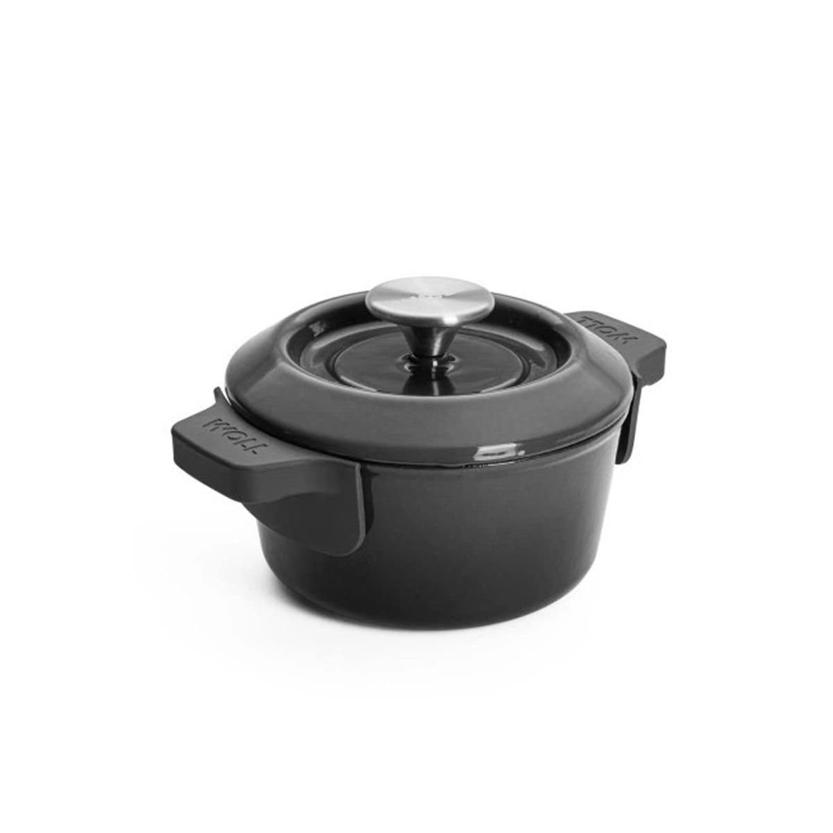 Litinový hrnec s poklicí, Iron, Ø 16 cm / 1,3 l, šedá