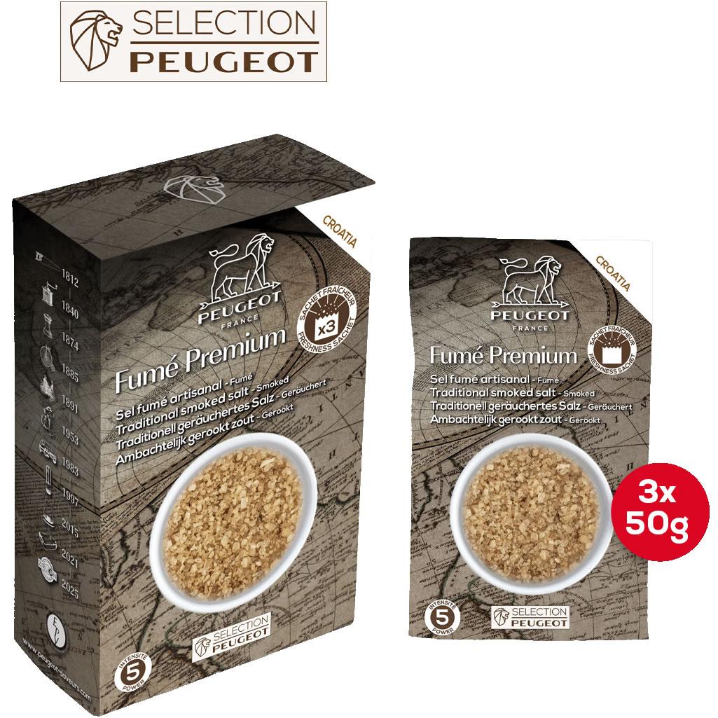 Uzená mořská sůl Premium, 3 x 50 g
