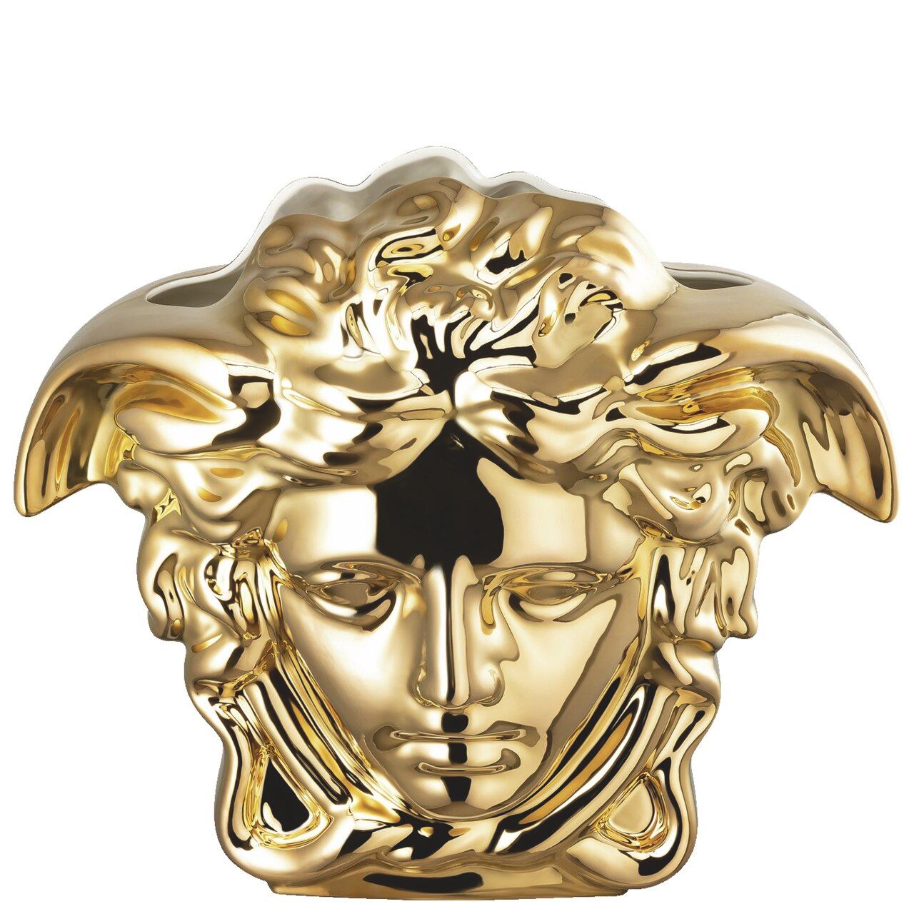 Porcelánová váza Versace Medusa Grande, 66 cm, zlatá