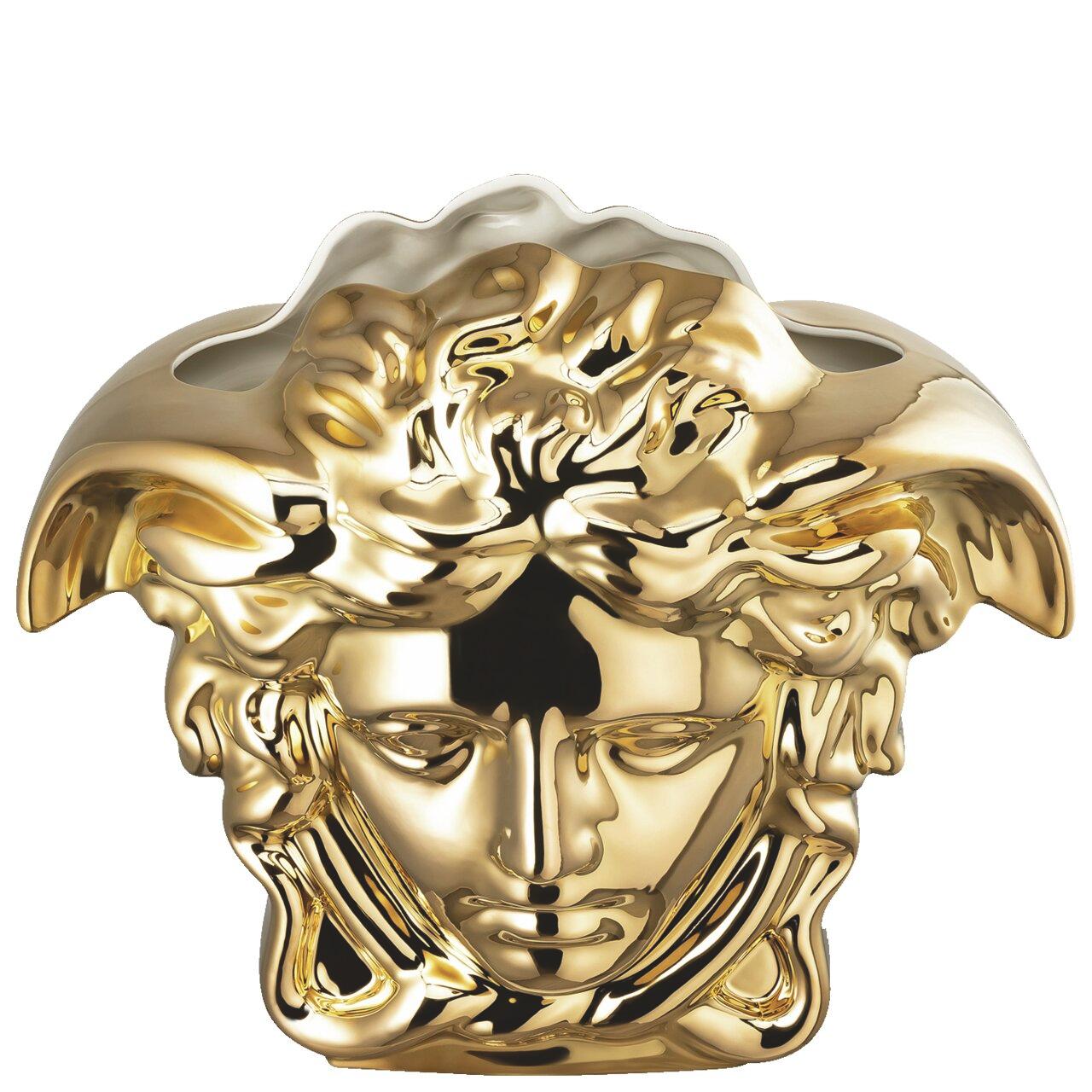 Porcelánová váza Versace Medusa Grande, 66 cm, zlatá