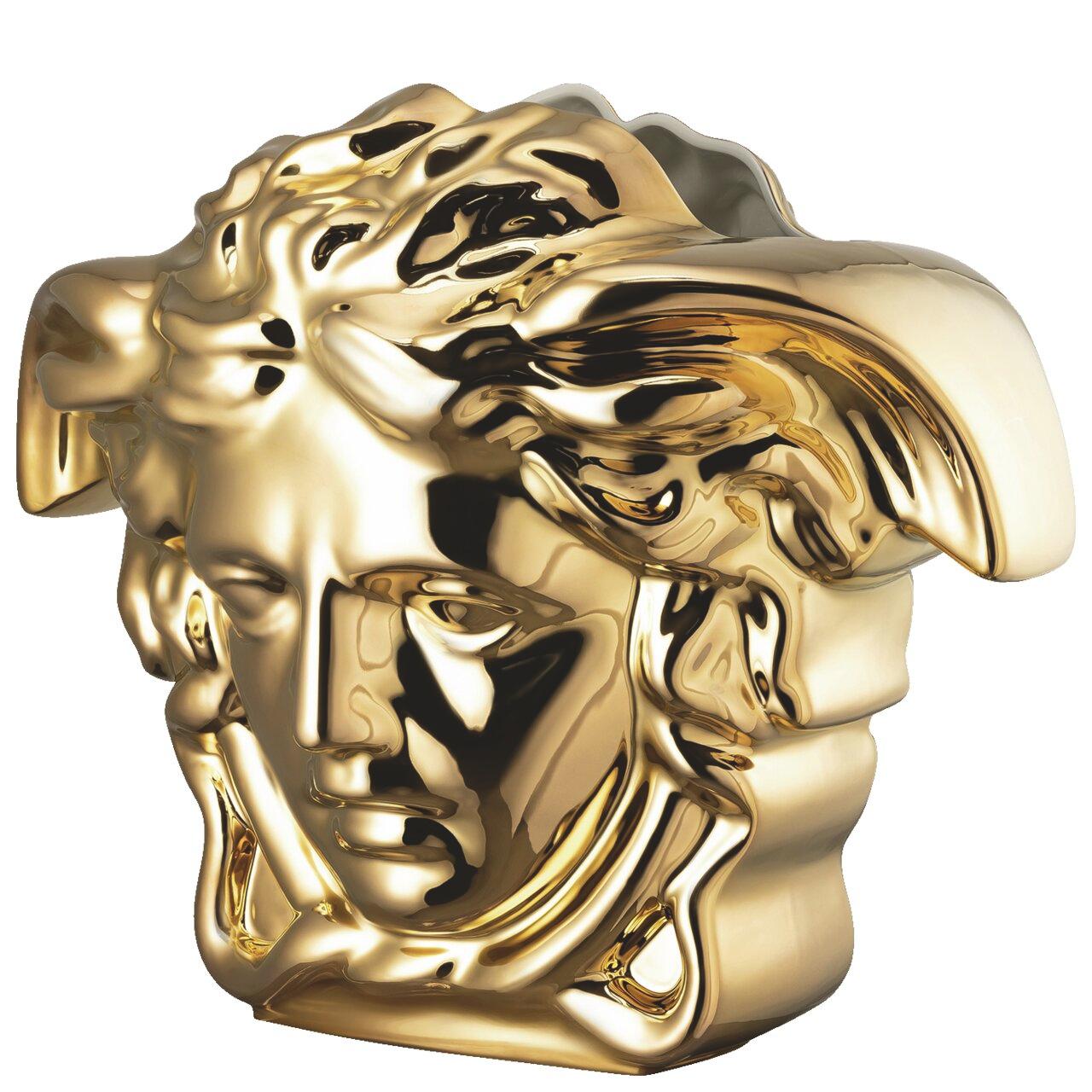 Porcelánová váza Versace Medusa Grande, 66 cm, zlatá