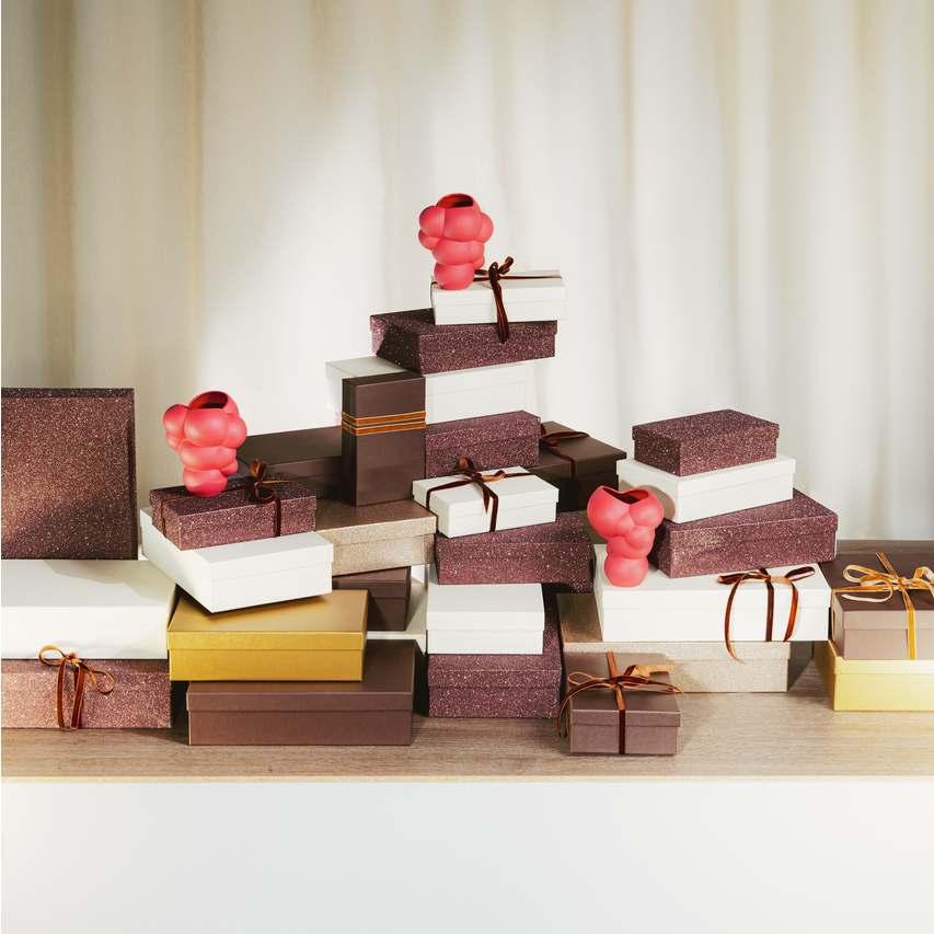 RS Skum Ruby, váza 14 cm, červená