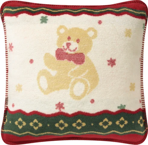 Vánoční polštářek s výplní Toy’s Delight, Teddy, 50 x 50 cm
