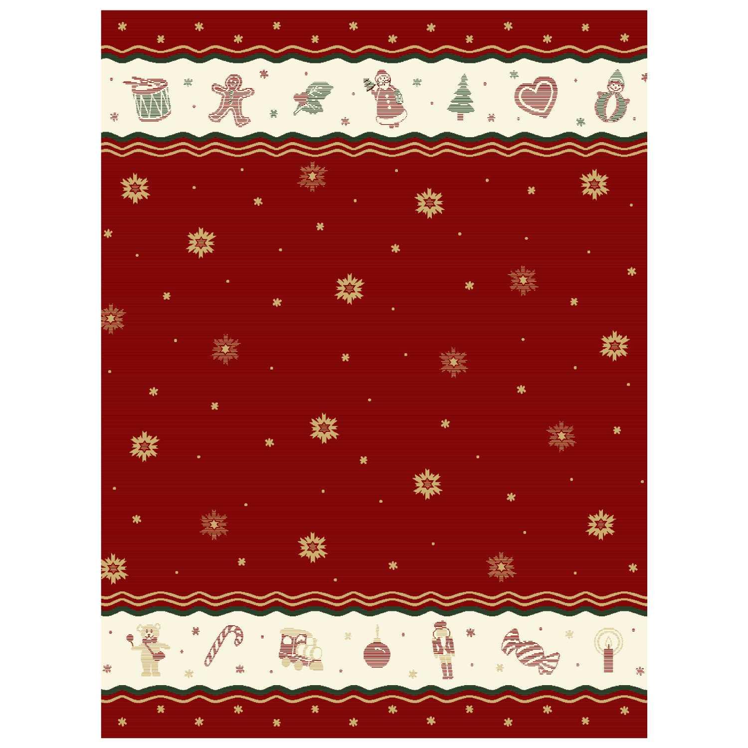 Vánoční pléd Toy’s Delight Ruby, 150 × 200 cm