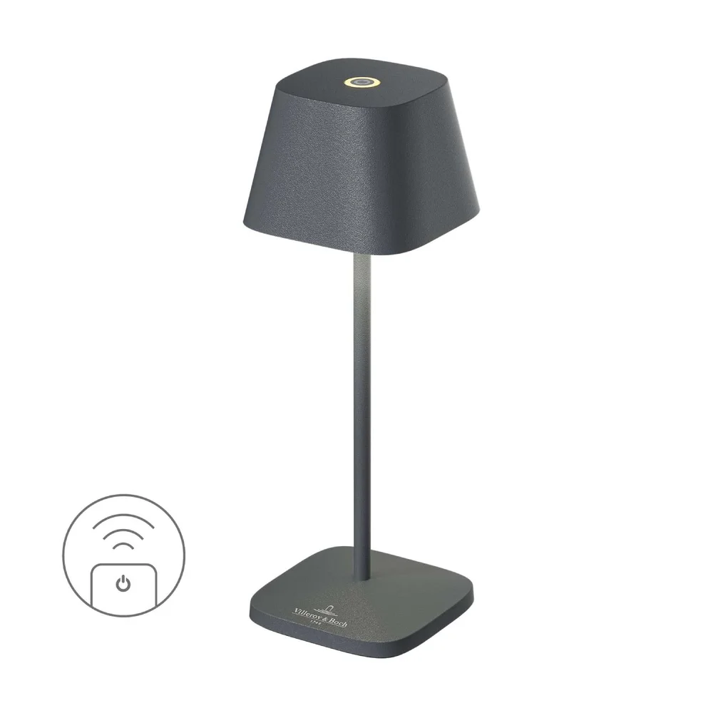 Nabíjecí LED lampička do exteriéru / interiéru Neapel Micro, 20 cm, anthracite