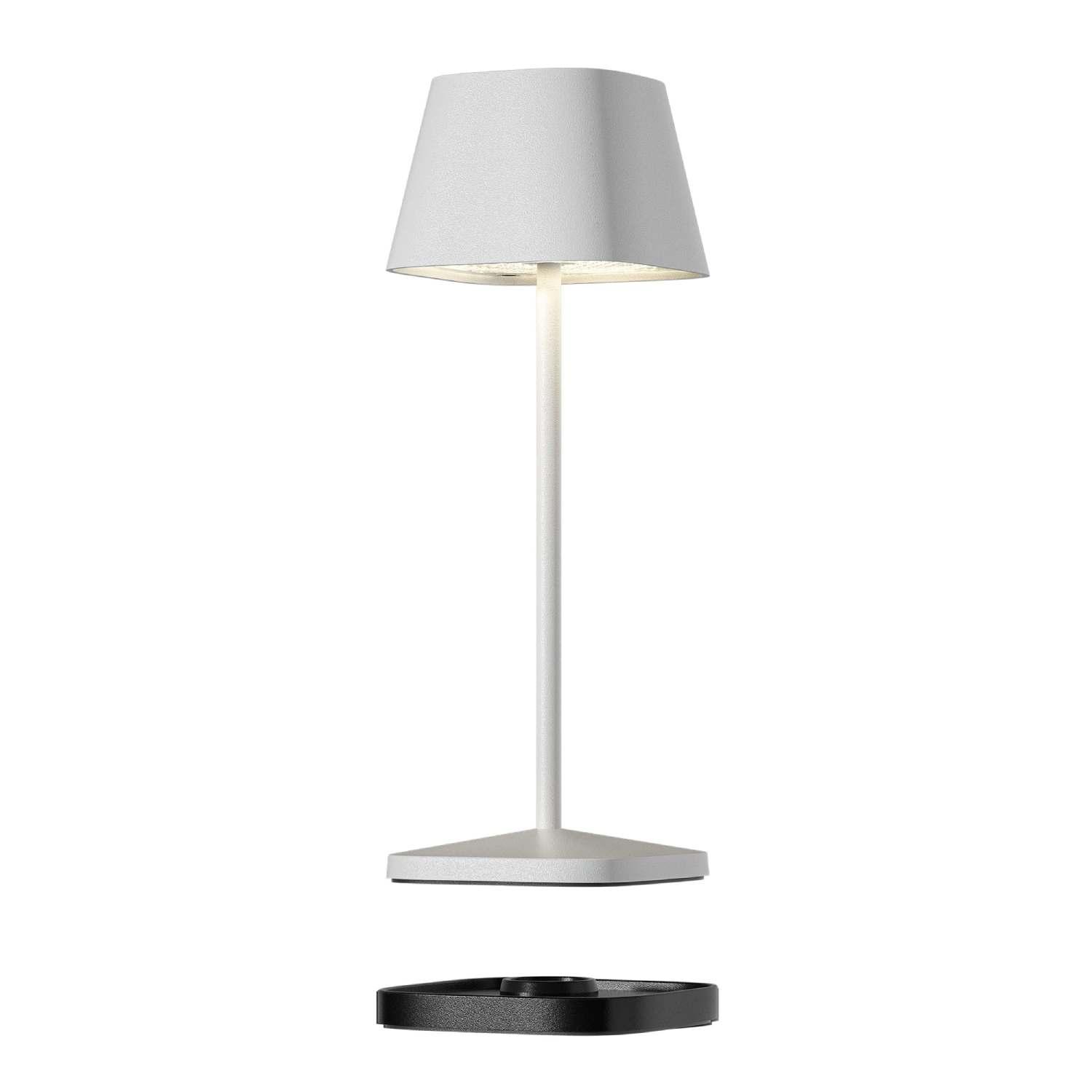 Nabíjecí LED lampička do exteriéru / interiéru Neapel Micro, 20 cm, white