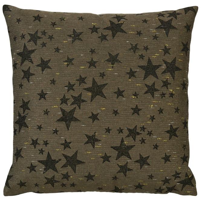 Povlak na polštář Stelle d'Oro, 40 × 40 cm, coffee