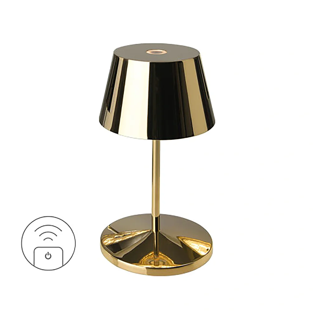 Nabíjecí LED lampa do exteriéru / interiéru Seoul, 20 cm, gold