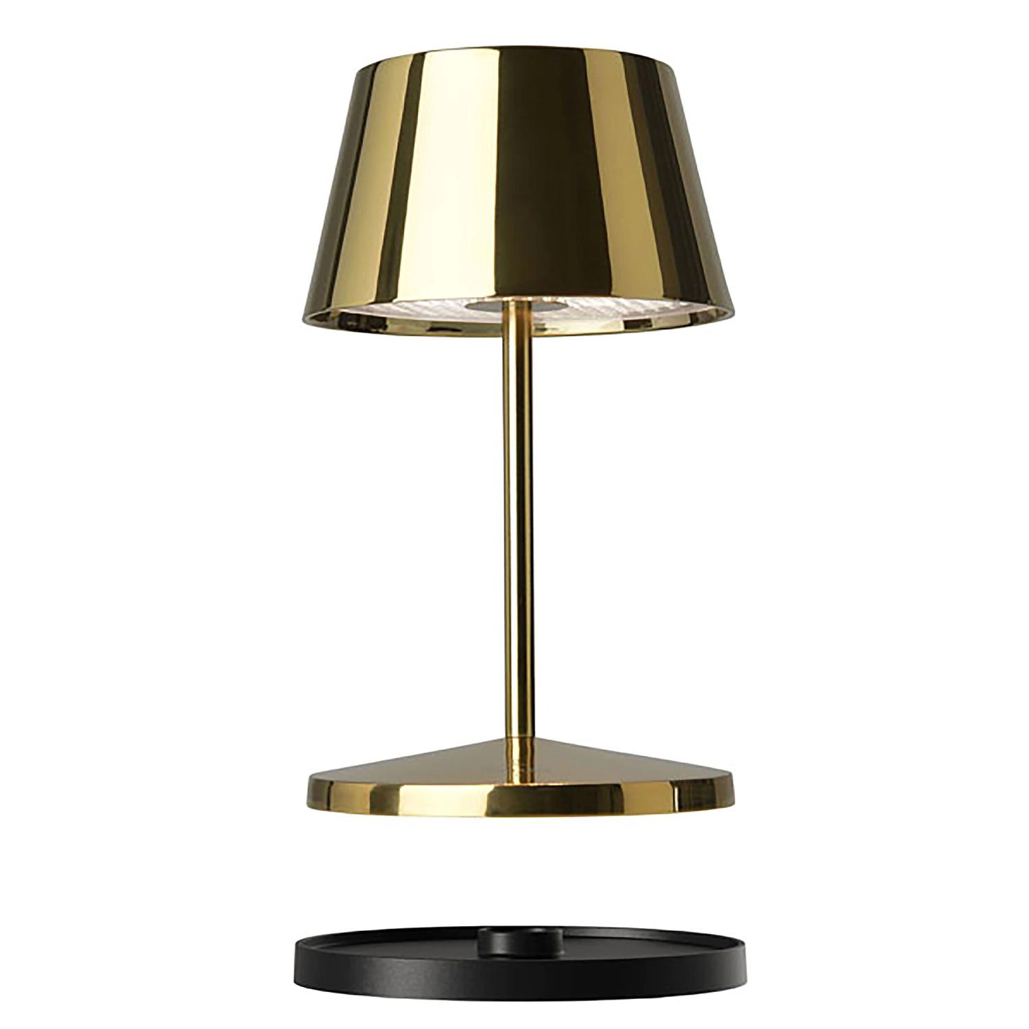 Nabíjecí LED lampa do exteriéru / interiéru Seoul, 20 cm, gold