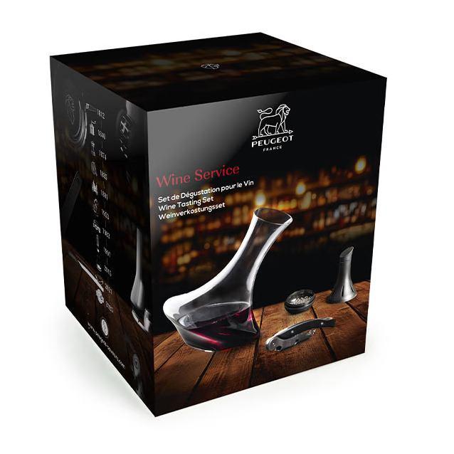 Wine Service: dekantovací karafa + someliérská vývrtka + nerezové kuličky Bilbo