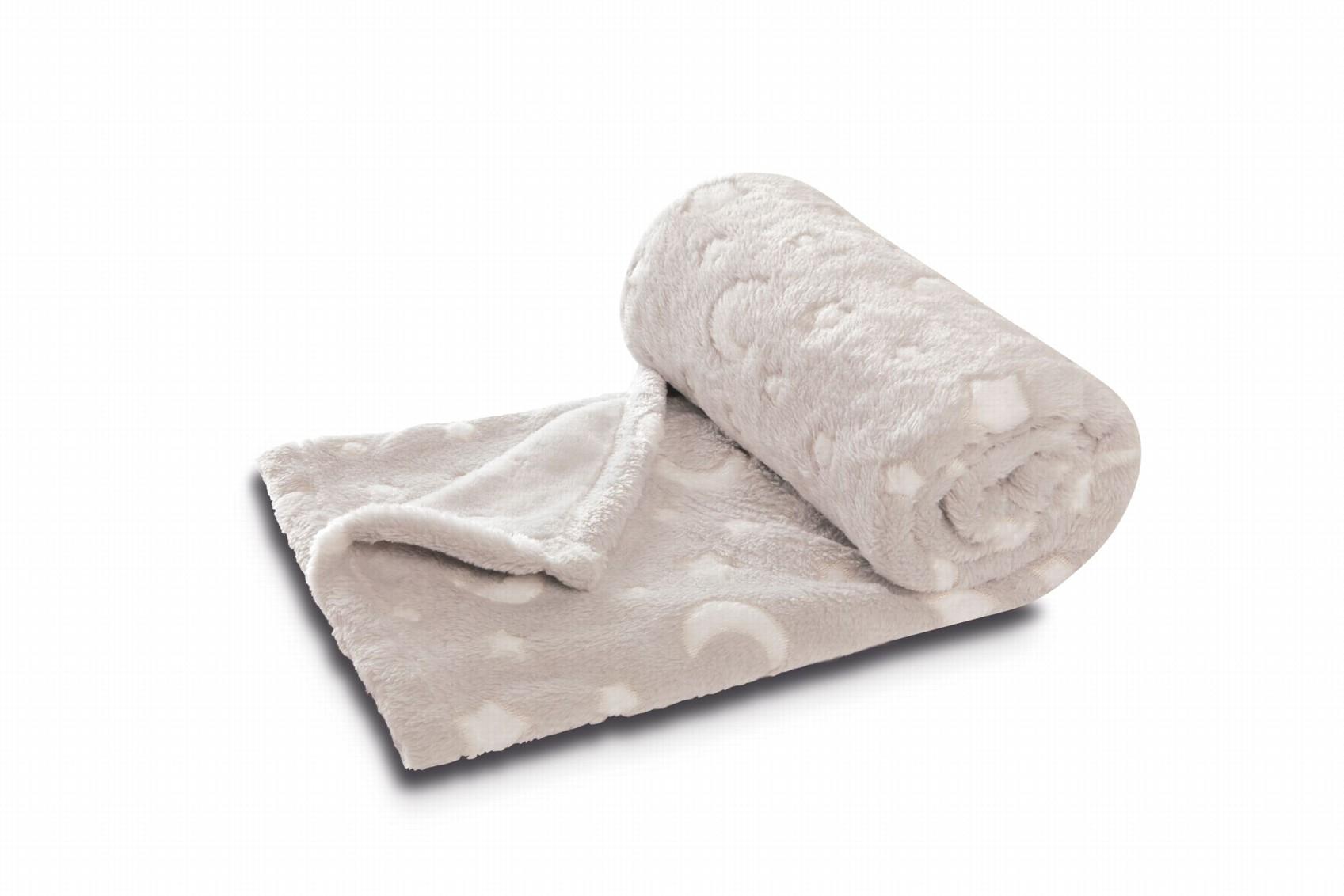 Dětská deka s plyšovým králíčkem Nelly, 75 x 100 cm