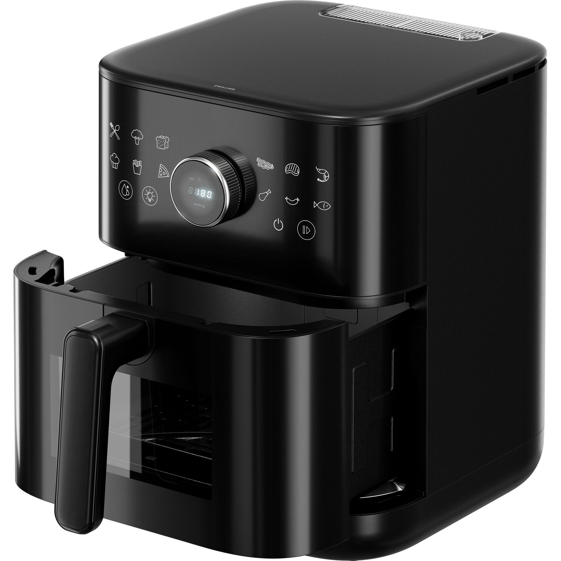 Horkovzdušná fritéza s párou Pro, 6 l, matně černá