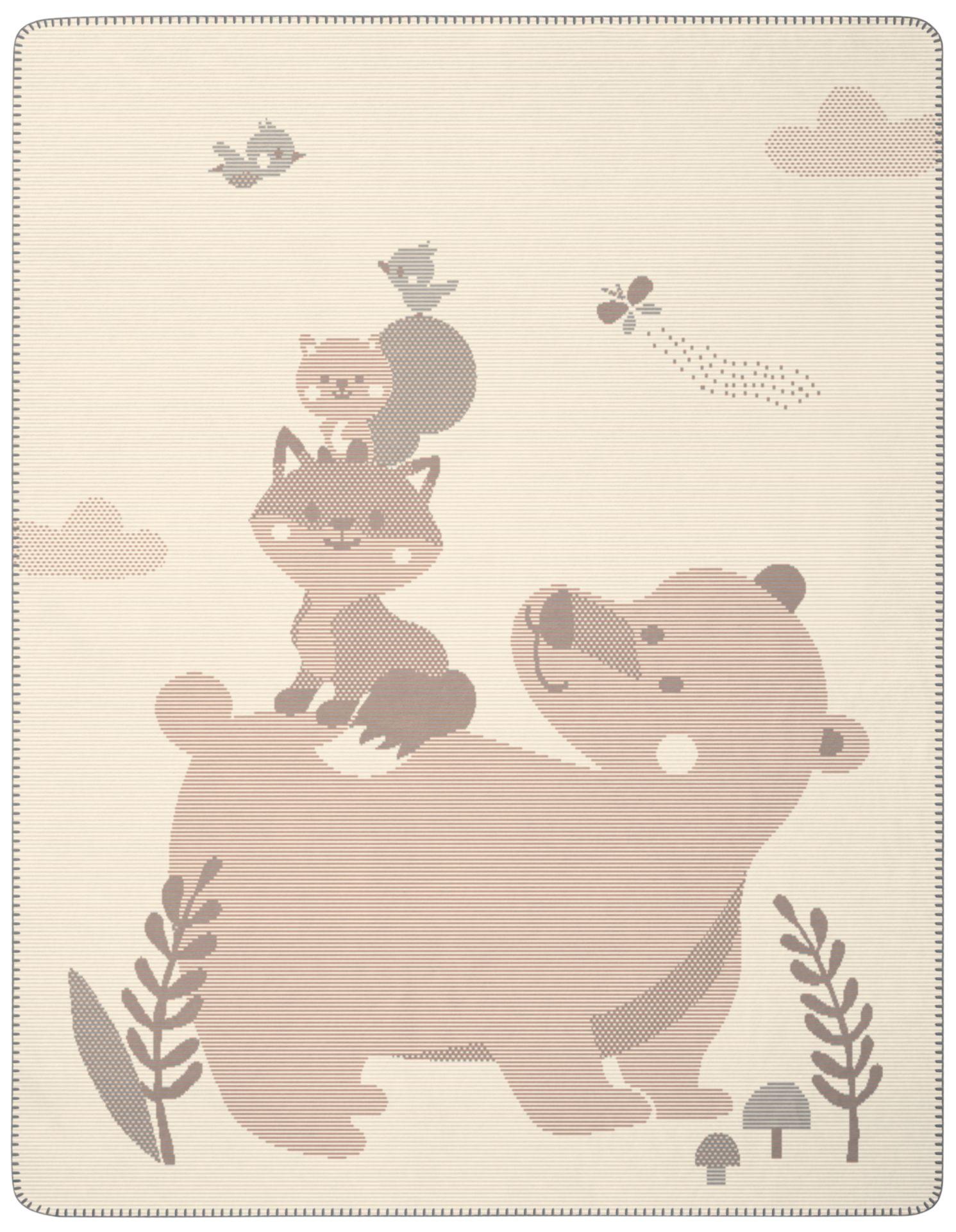 Dětská deka Foxy Friends, 75 x 100 cm