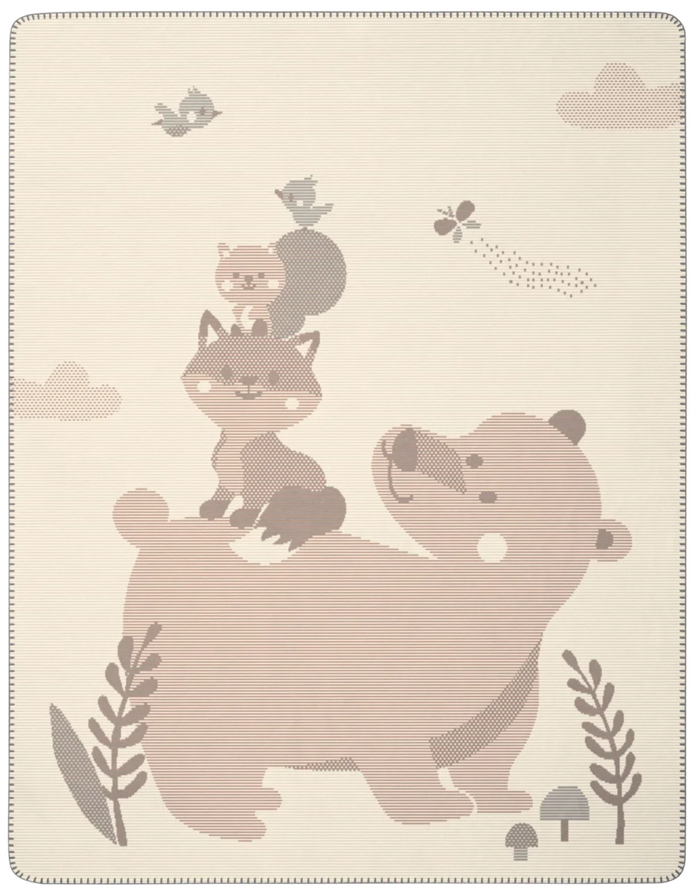 Dětská deka Foxy Friends, 75 x 100 cm