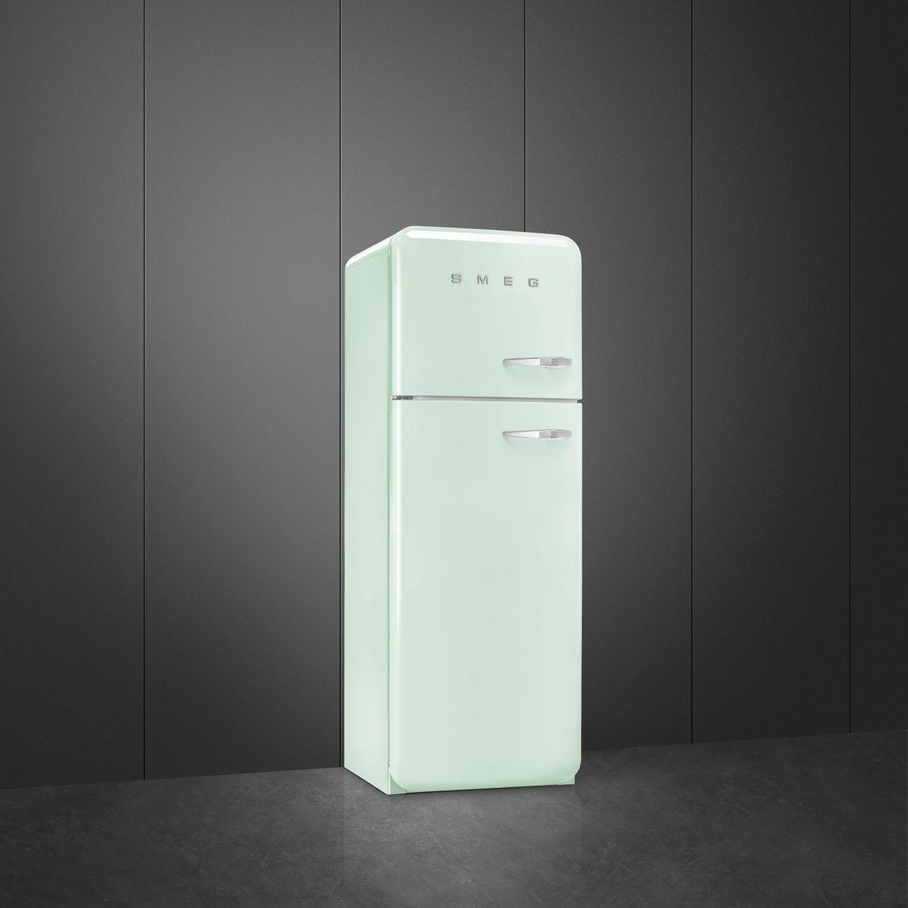 Kombinovaná lednice s mrazákem nahoře 50's retro style, FAB30, 172x60cm, levé otvírání, krémová 