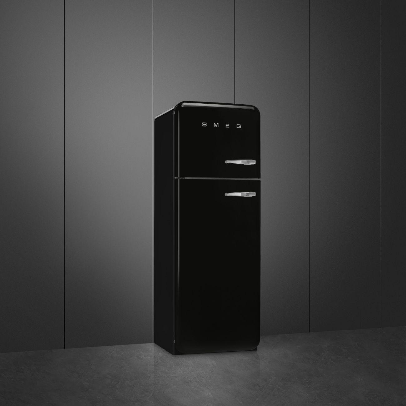 Kombinovaná lednice s mrazákem nahoře 50's retro style, FAB30, 172x60cm, levé otvírání, krémová 