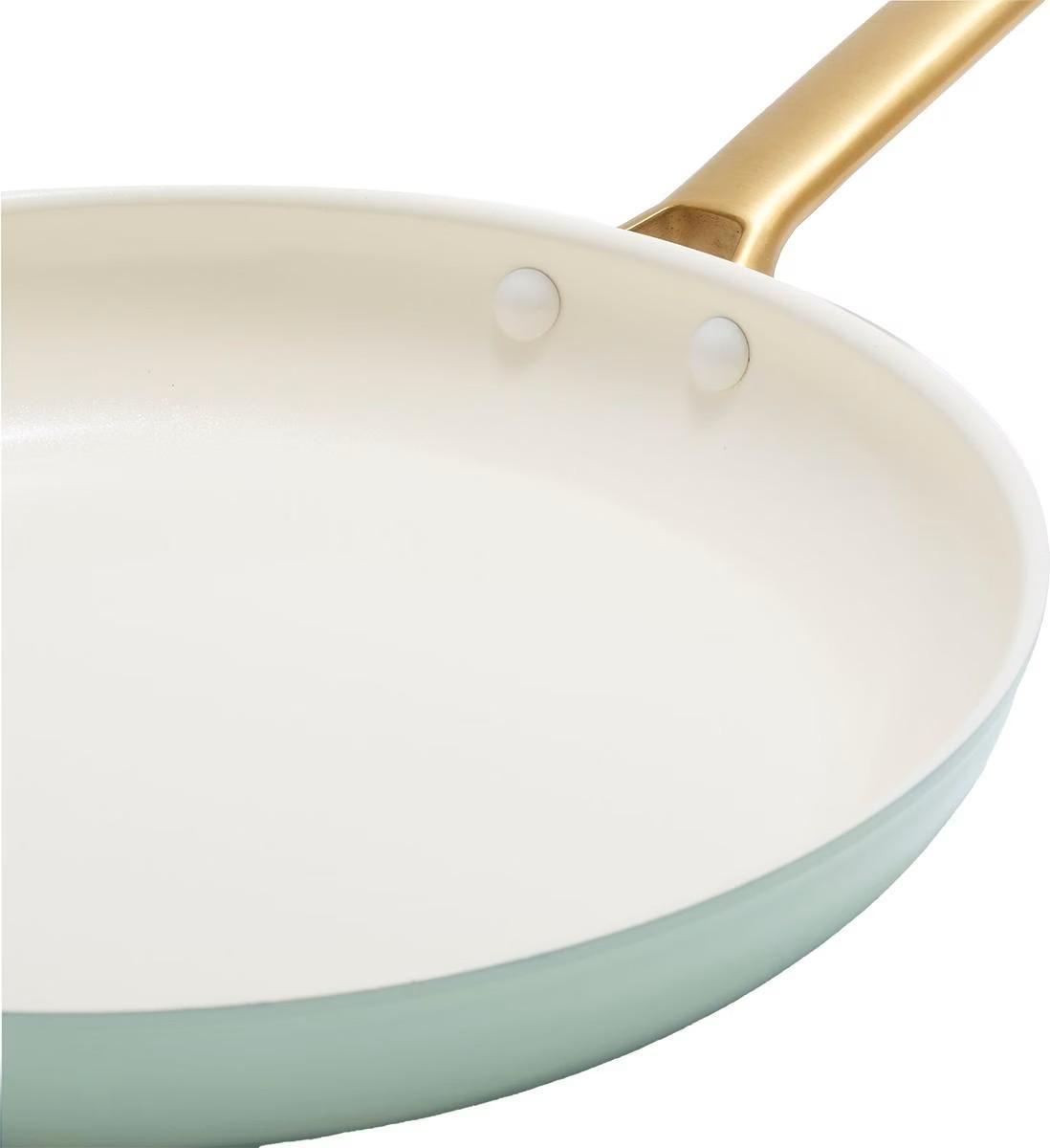 Sada nádobí s nepřilnavým keramickým povrchem, Padova Reserve, 10 ks, pastelově zelená