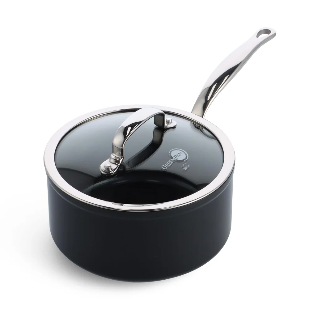 GreenPan BARCELONA PRO omáčník 20 cm s poklicí, černá