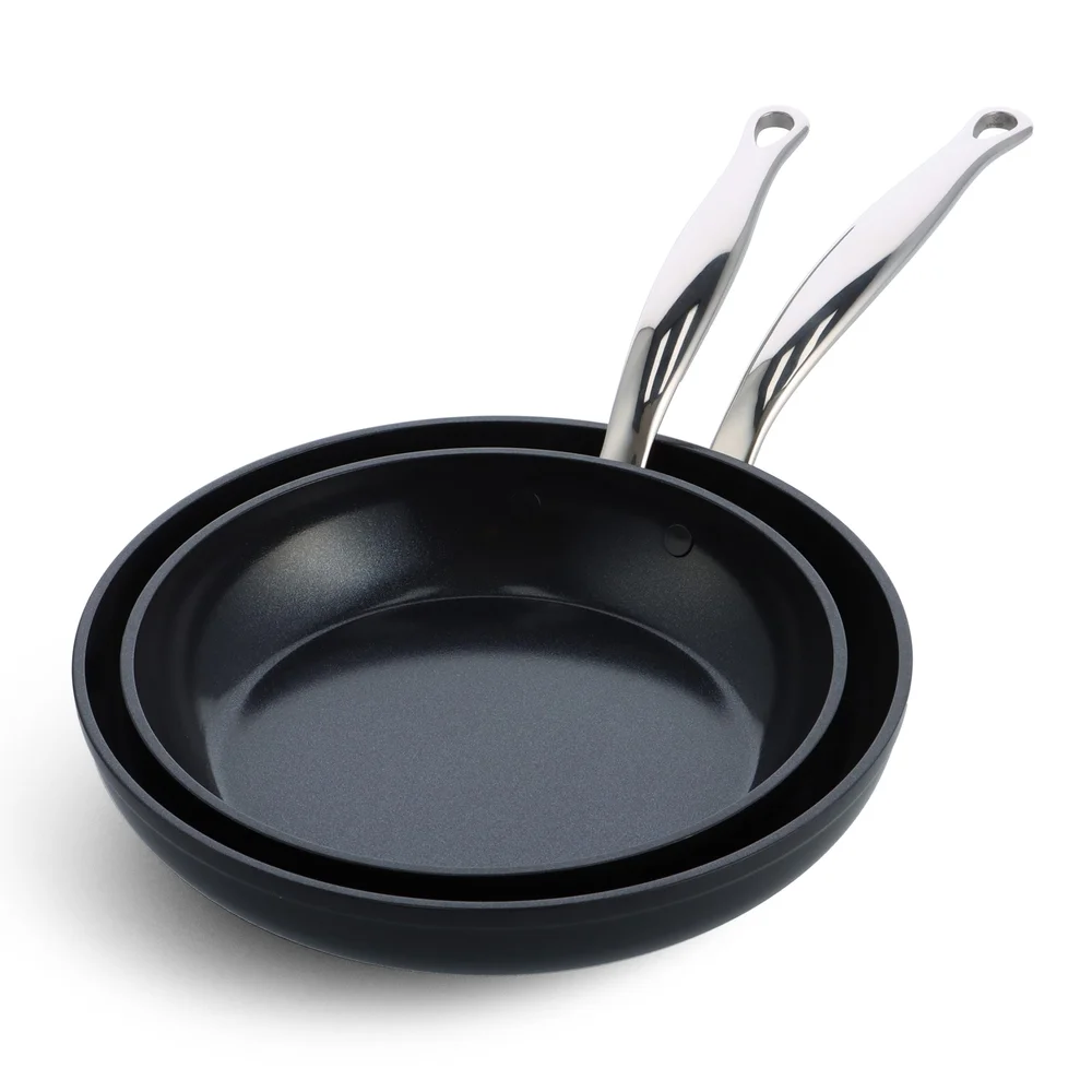 GreenPan BARCELONA PRO 2 dílná sada pánví 24 + 28 cm, černá