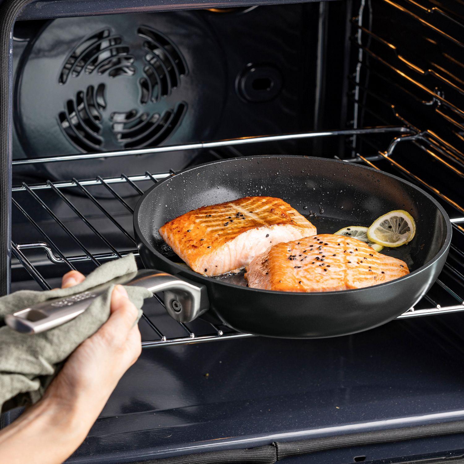 Nepřilnavá keramická wok pánev Evolution, Ø 28 cm, černá