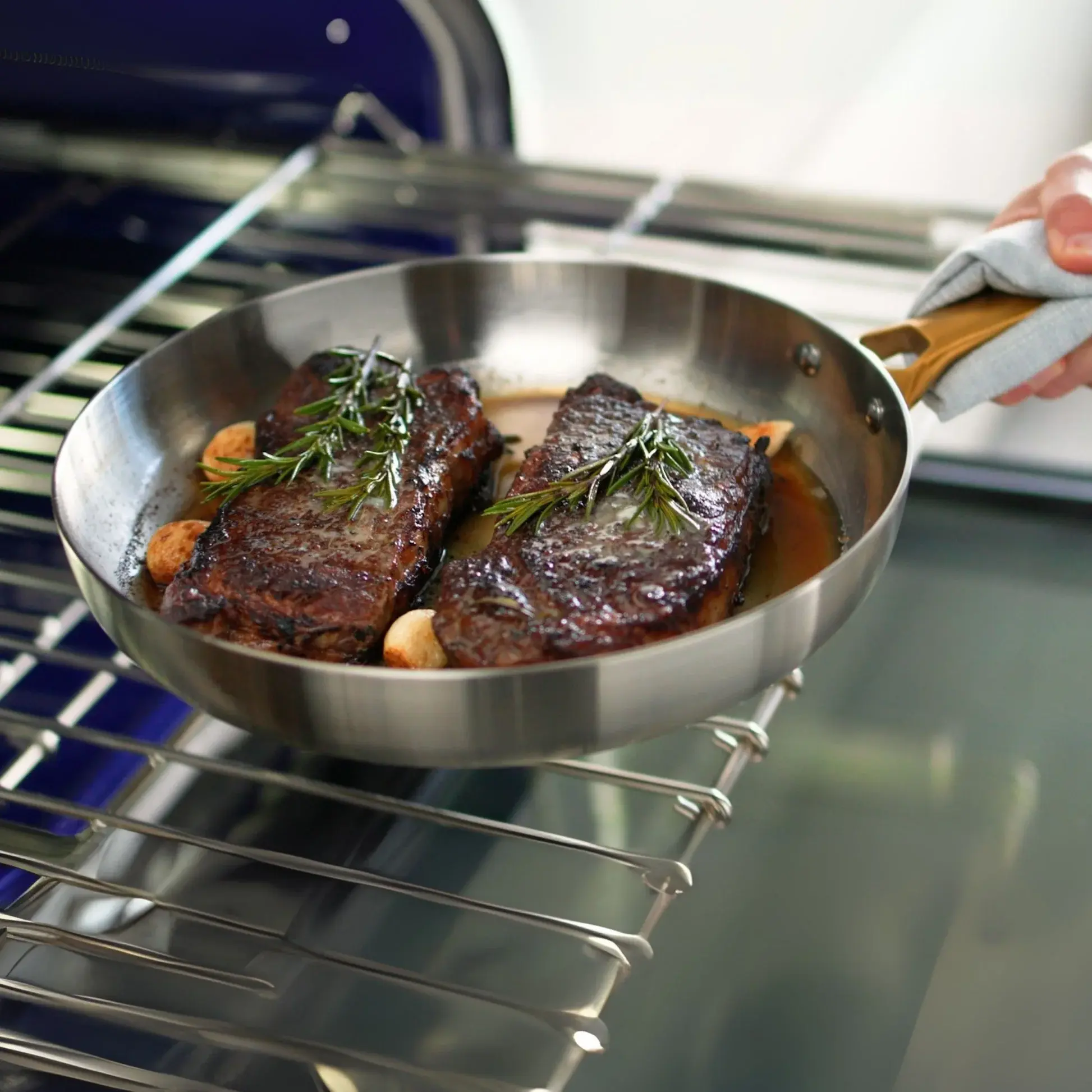 Sada 2 nerezových pánví Padova, 20 + 28 cm